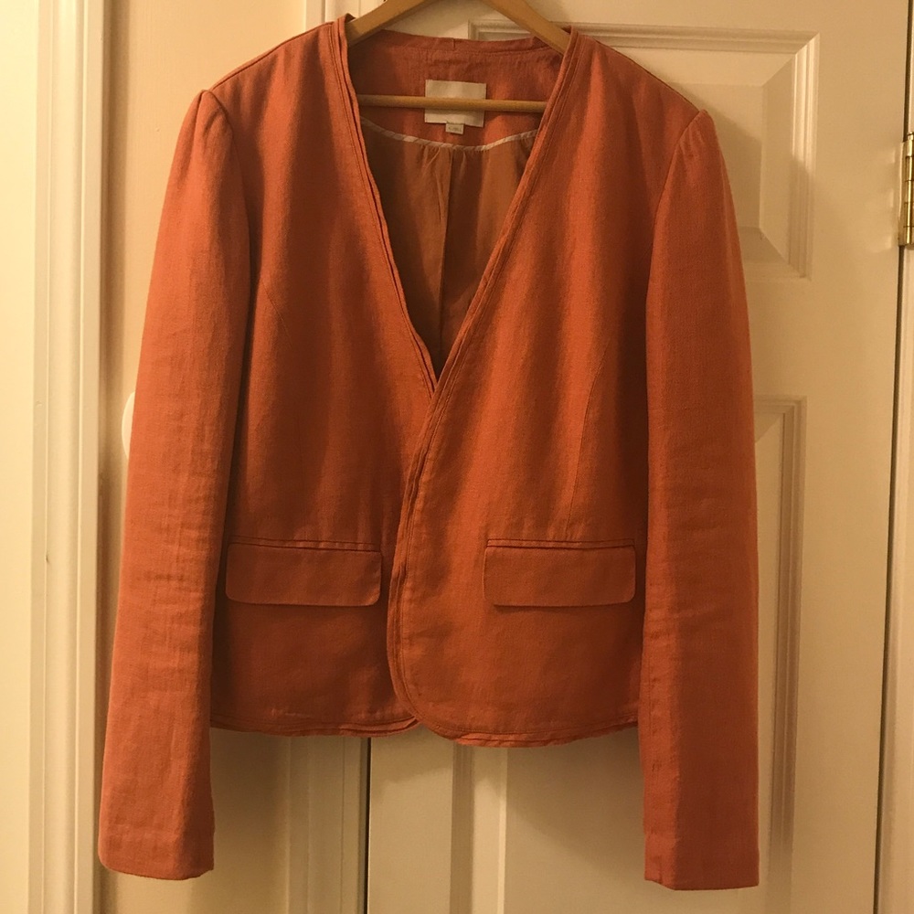 Ann Taylor LOFT Linen Blazer